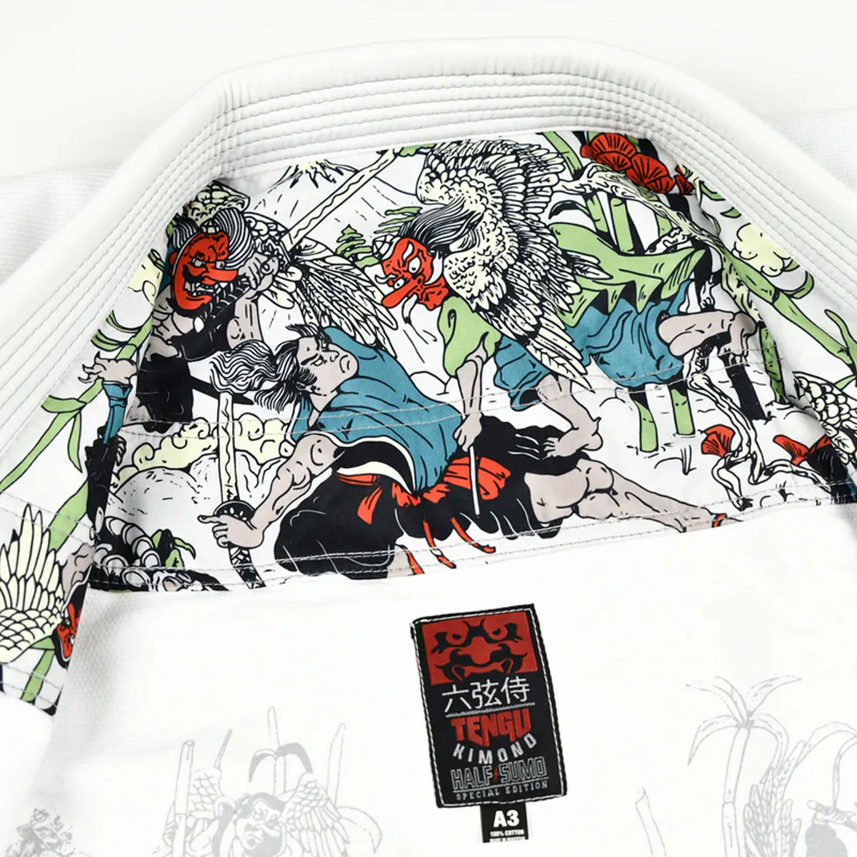BJJ Gi Half Sumo Tengu Blanc  - Image 4
