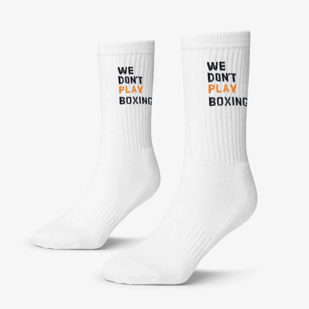 Chaussettes Boxraw We Don't Play Boxing (3 paires) Blanc 