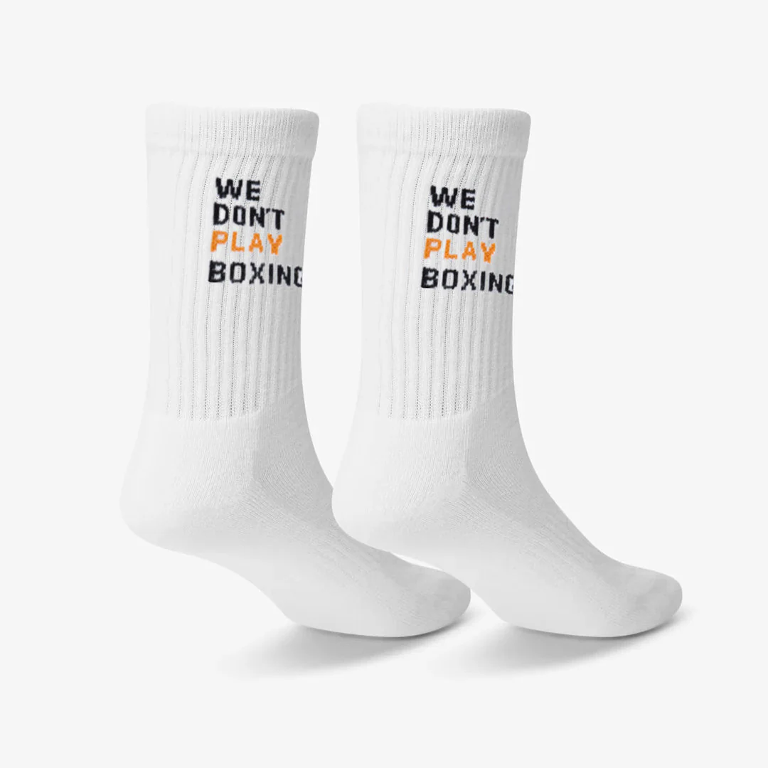 Chaussettes Boxraw We Don't Play Boxing (3 paires) Blanc  - Image 2