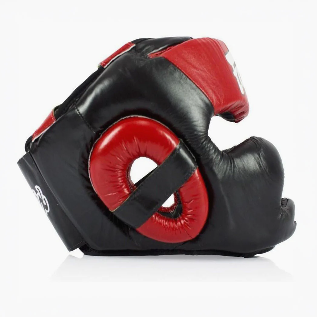 Casque Fairtex Diagonal Vision Sparring HG13 Noir-rouge  - Image 3