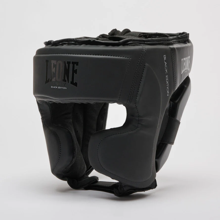 Casque Leone Black Edition CS435 avec pommettes 