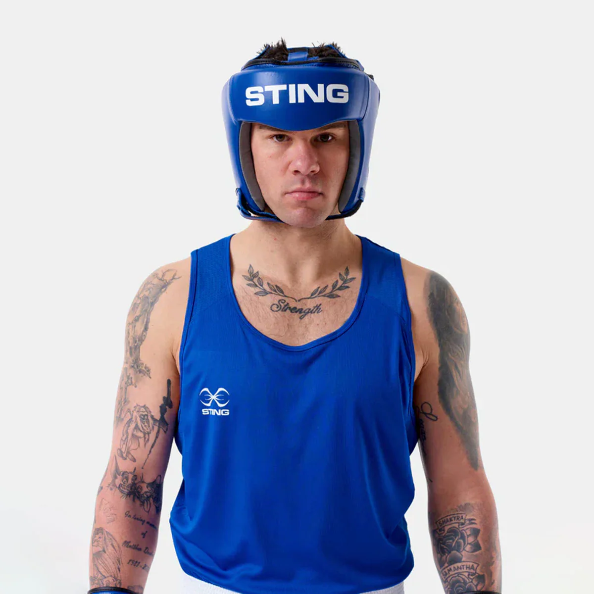 Casque Sting Competition Approuvé World Boxing Bleu  - Image 3