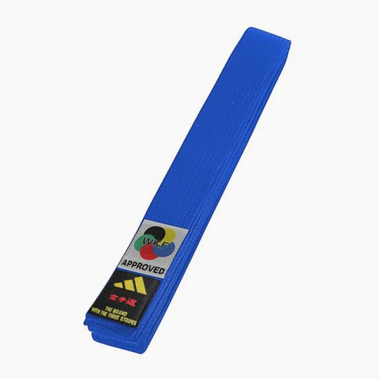 Ceinture Adidas Elite WKF Bleu avec Kanji 