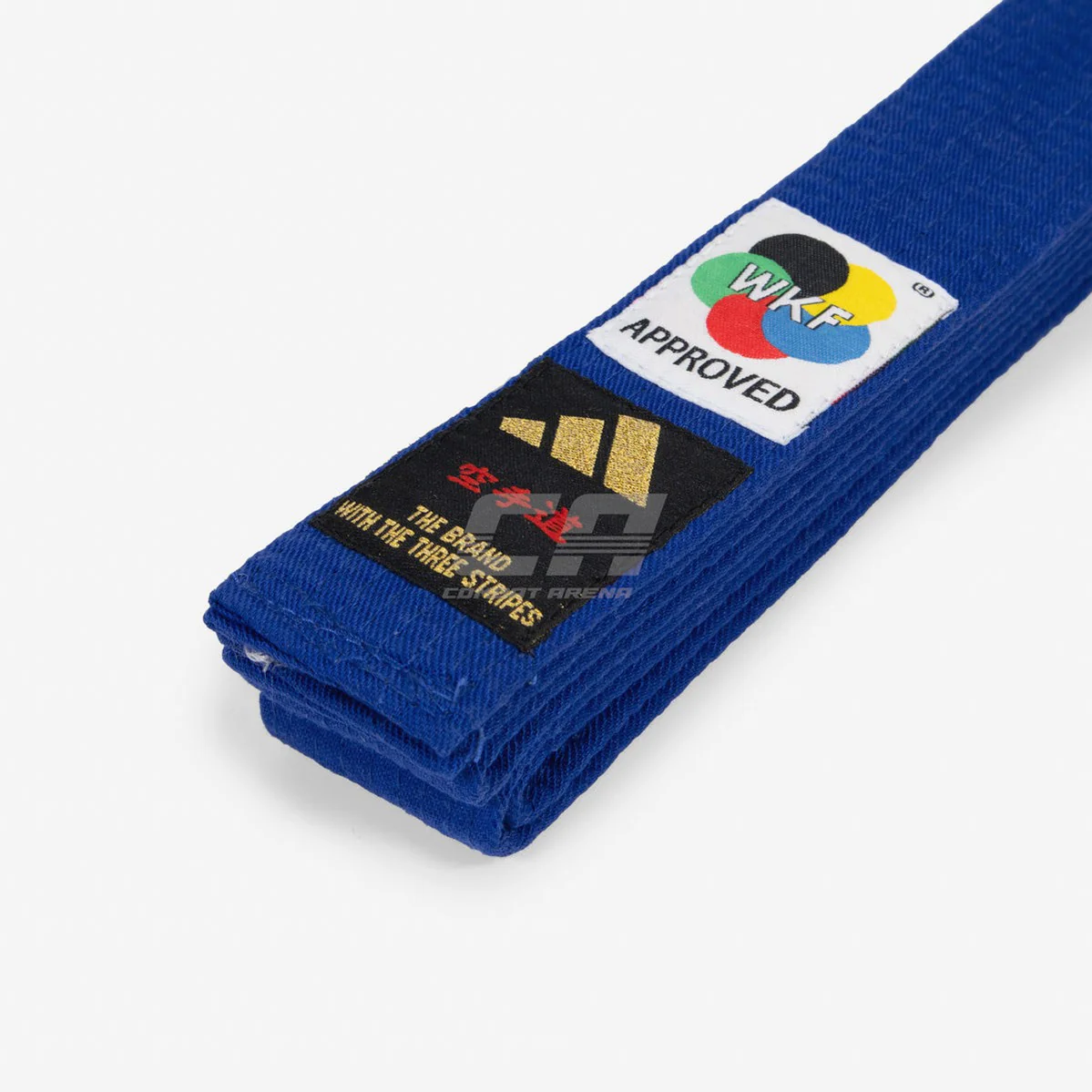 Ceinture Adidas Elite WKF Bleu avec Kanji  - Image 2