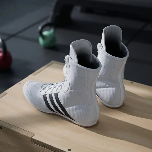 Chaussures de boxe Adidas Box Hog 2 Noir et blanc  - Image 10