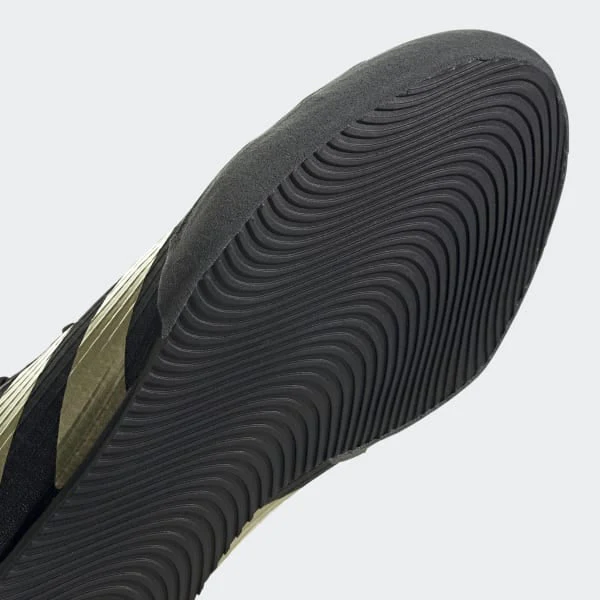 Chaussures de boxe Adidas Box Hog 4 Noir-or  - Image 8