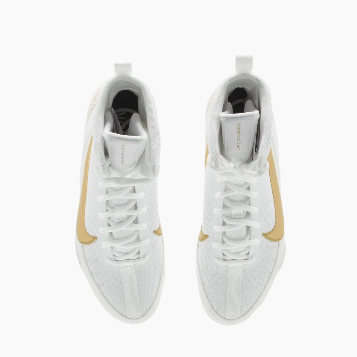 Chaussures de boxe Nike Machomai 3 Blanc-or - Image 8