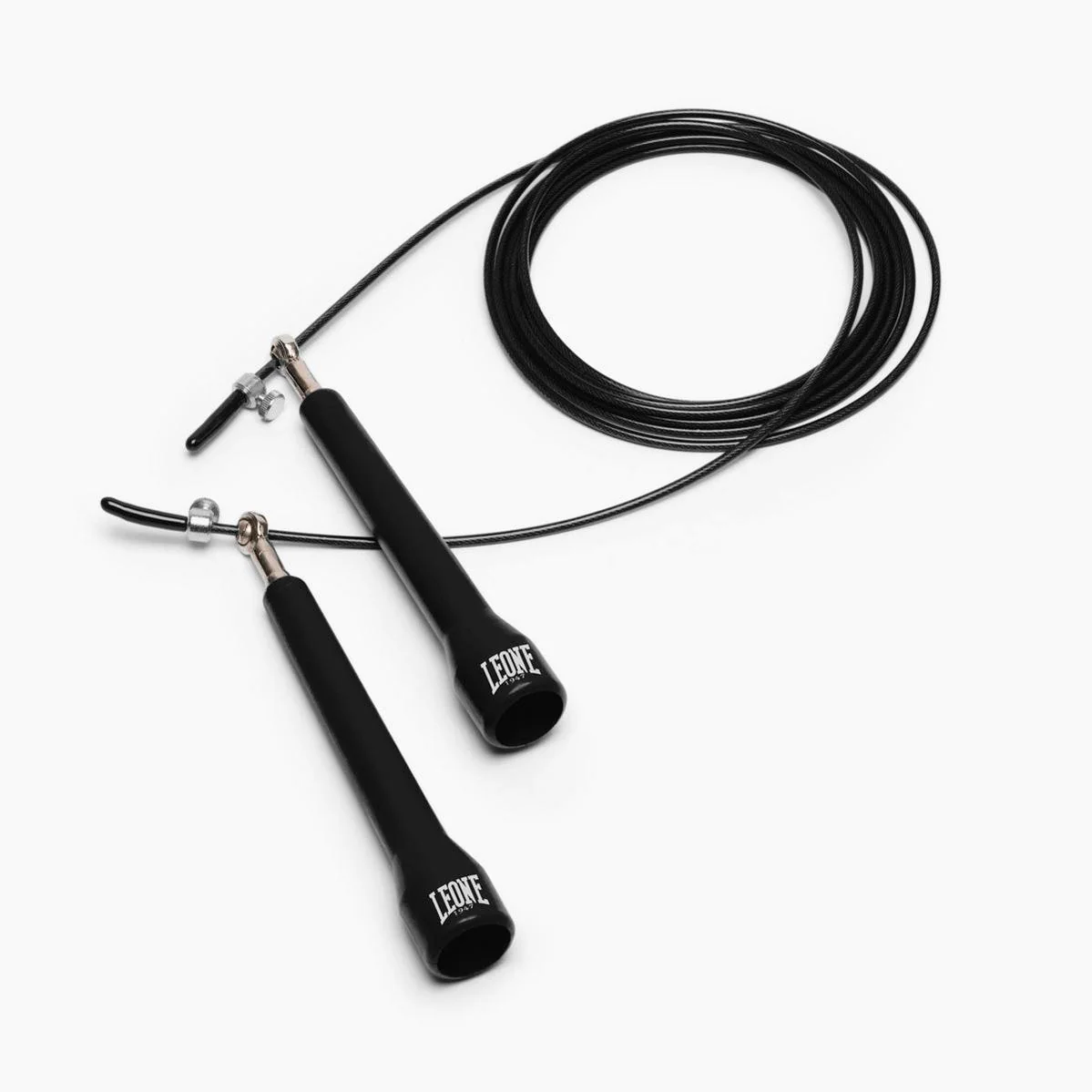 Corde pour sauter Leone Speed 3 mm AT831 Noir 
