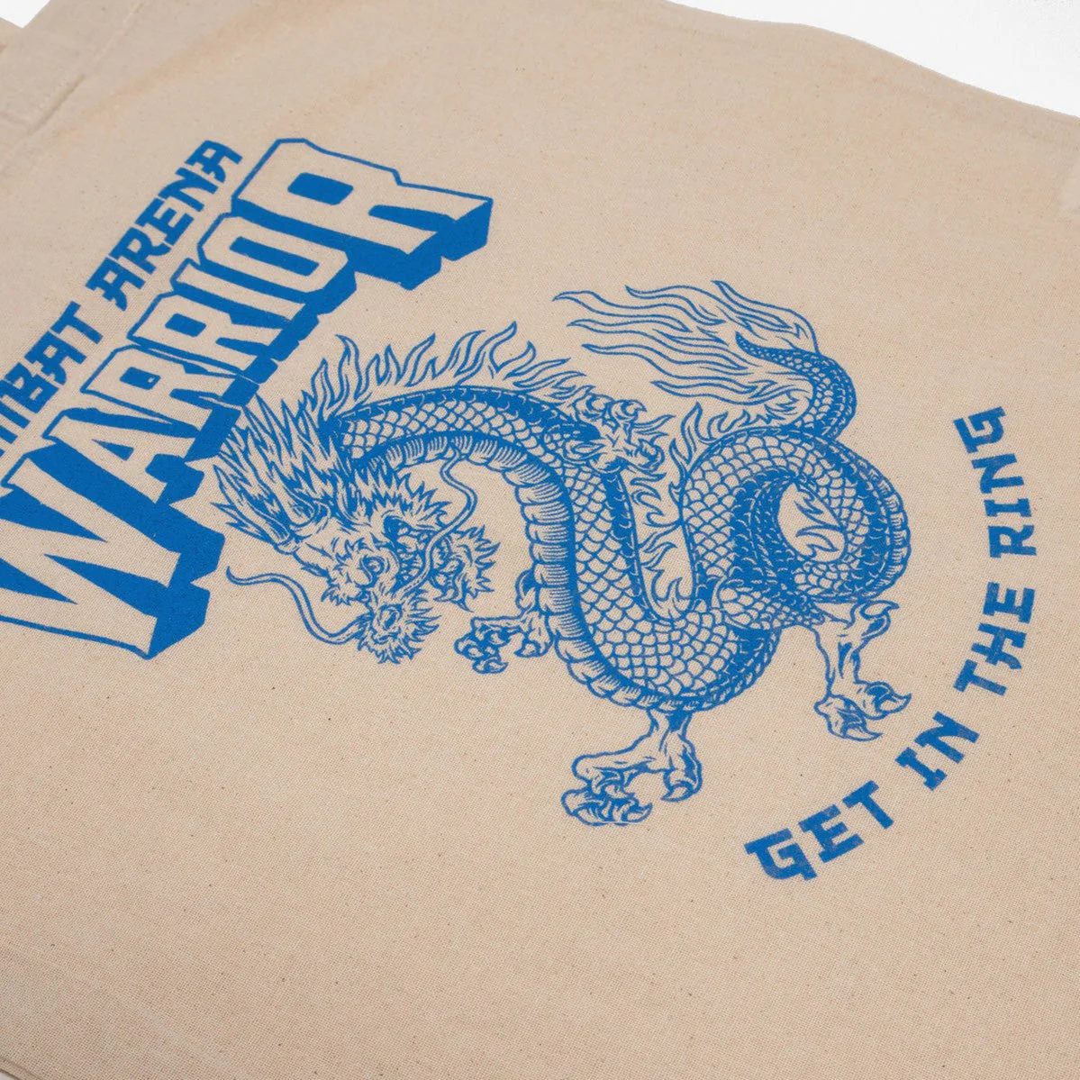 Tote Bag Combat Arena Guerrier Dragon Bleu - Image 2