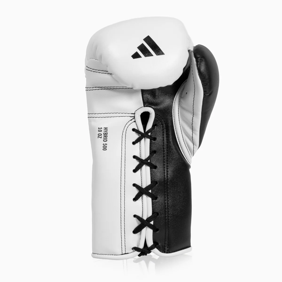 Gants de boxe Adidas Hybrid 500 Pour contre Lacets Noir-blanc  - Image 3