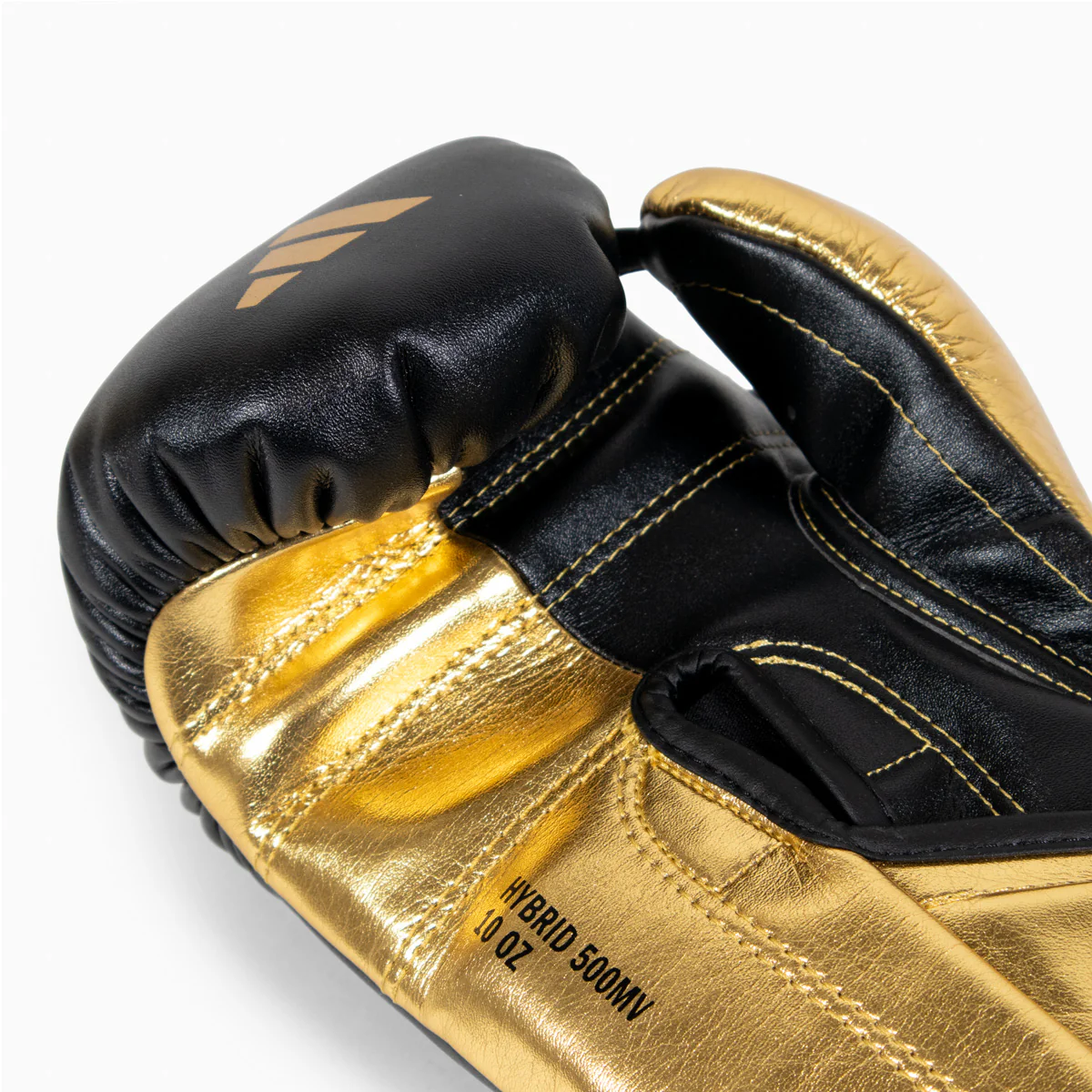 Gants de boxe Adidas Hybrid 500 Pour contre Velcro Noir-or  - Image 7