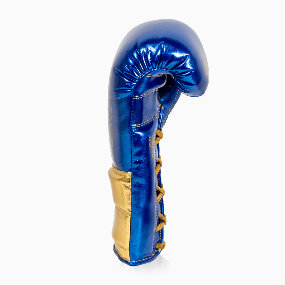 Gants de boxe Adidas Hybrid 500 Pro avec Lacets Bleu-or  - Image 2