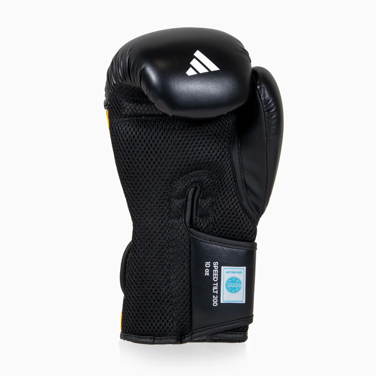 Gants de boxe Adidas Speed Tilt 200 WAKO 10 Oz Noir-jaune-blanc  - Image 3