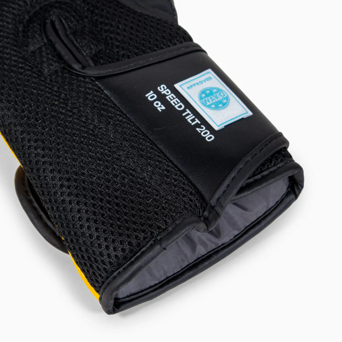 Gants de boxe Adidas Speed Tilt 200 WAKO 10 Oz Noir-jaune-blanc  - Image 9