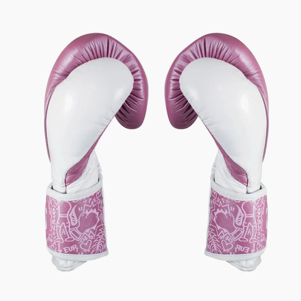 Gants de boxe Cleto Reyes High Precision Formation CE7 Rose-blanc  - Image 2