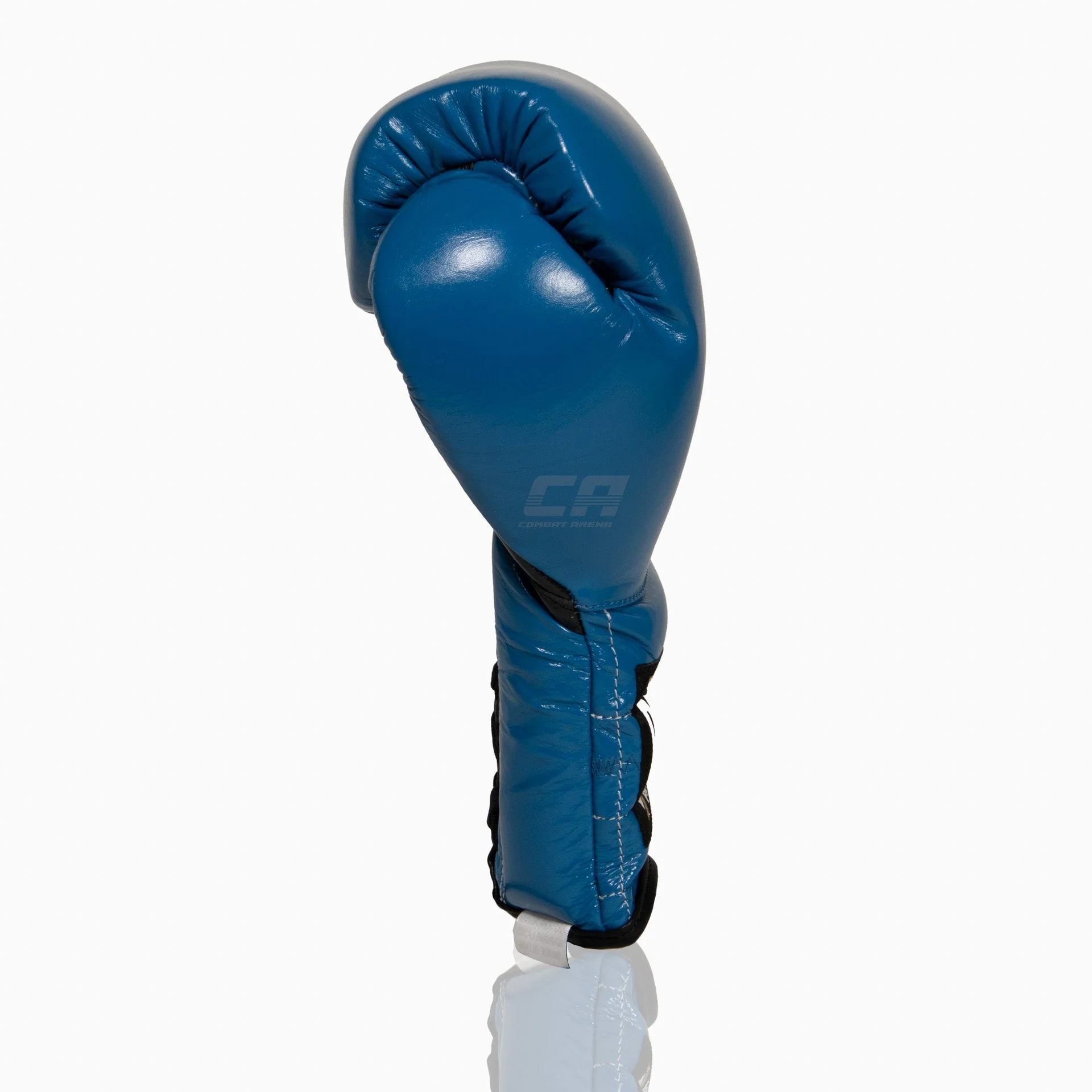 Gants de boxe Cleto Reyes Traditional Training CE4 Bleu-noir avec Lacets  - Image 3