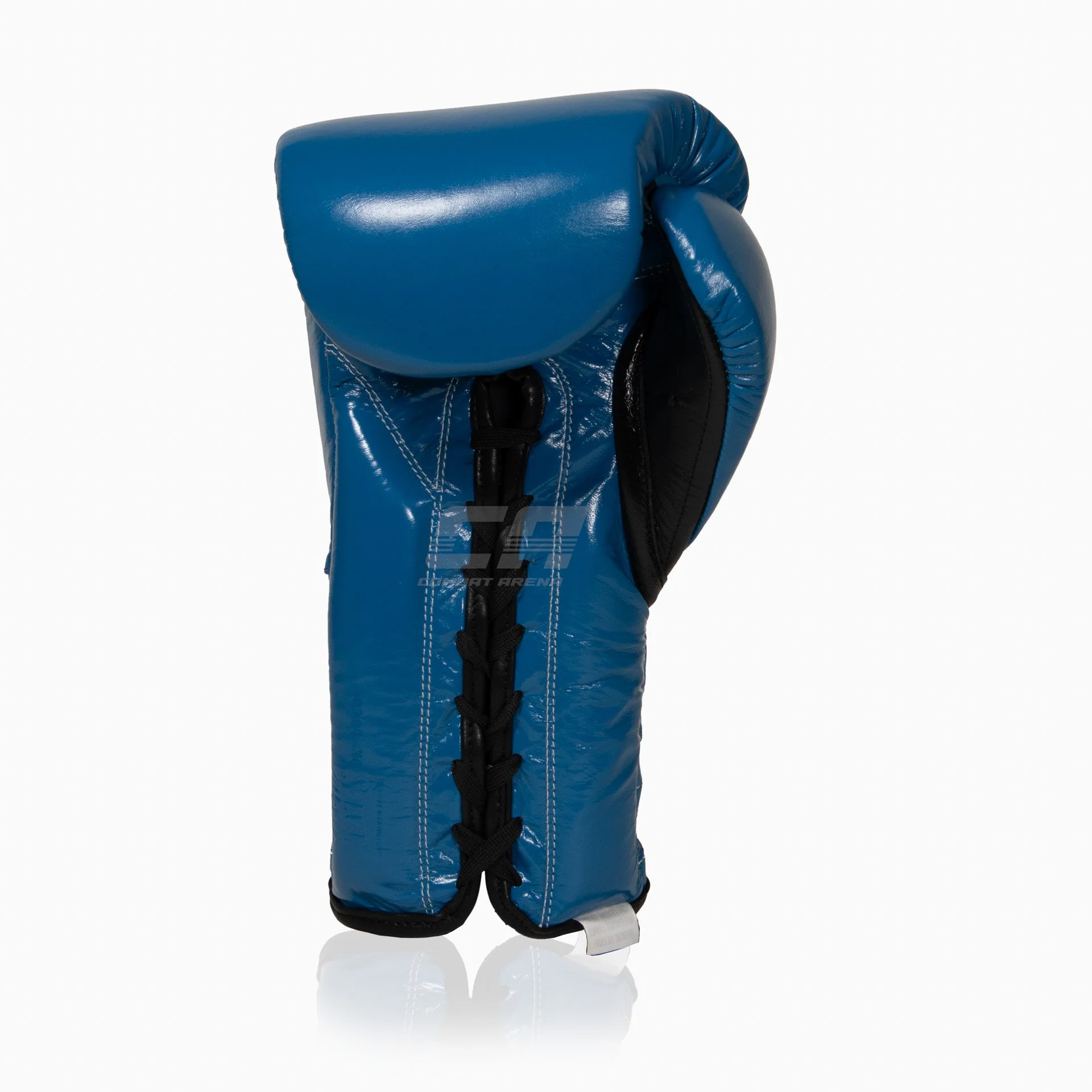 Gants de boxe Cleto Reyes Traditional Training CE4 Bleu-noir avec Lacets  - Image 4