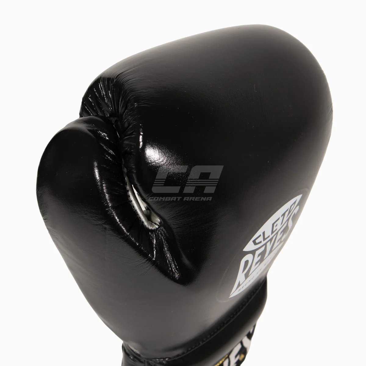 Gants de boxe Cleto Reyes Traditional Training CE4 Noir-argent avec Lacets  - Image 6