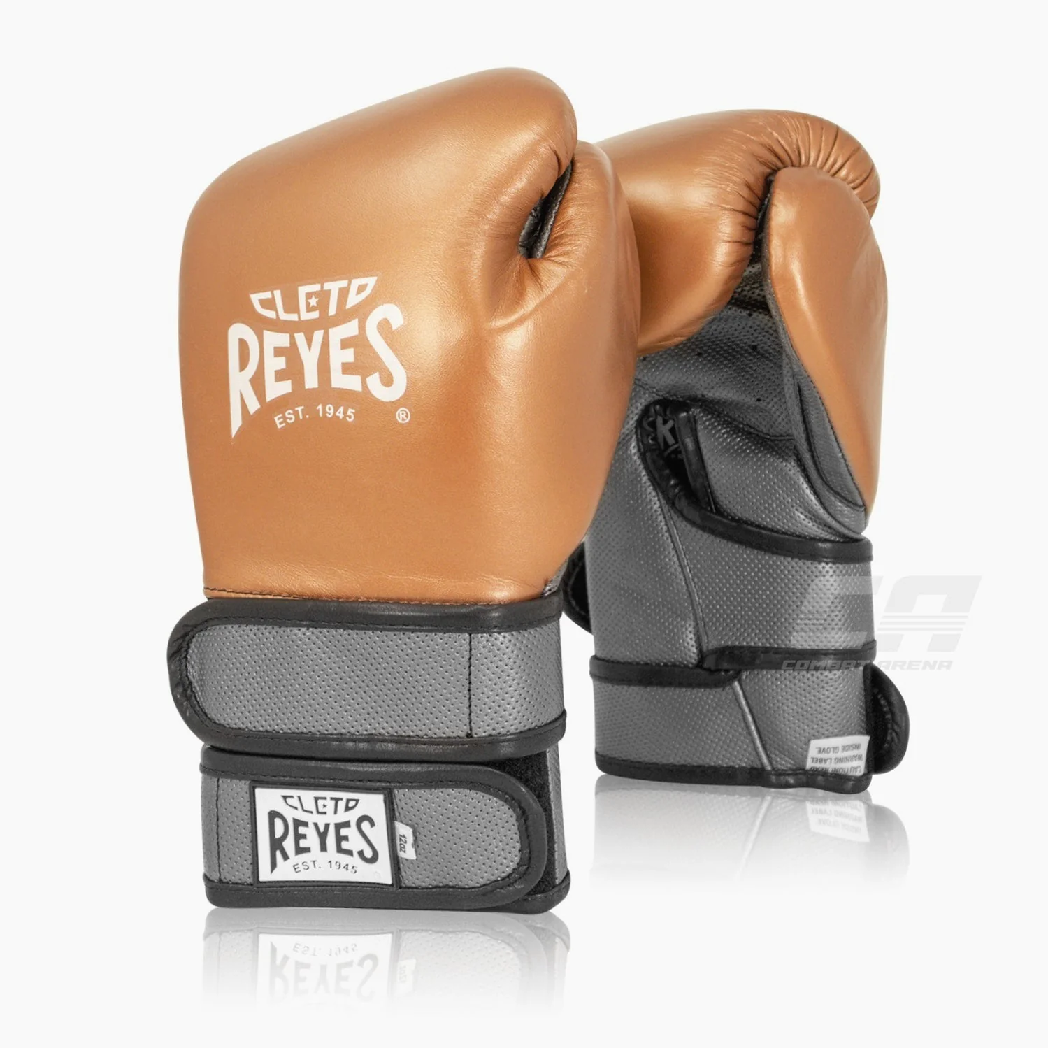Gants de boxe Cleto Reyes Hero Double Loop CE5 Bronze 