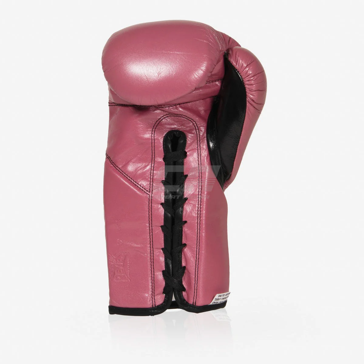 Gants de boxe Cleto Reyes Professionnel CB2 Rose-noir avec lacets  - Image 2