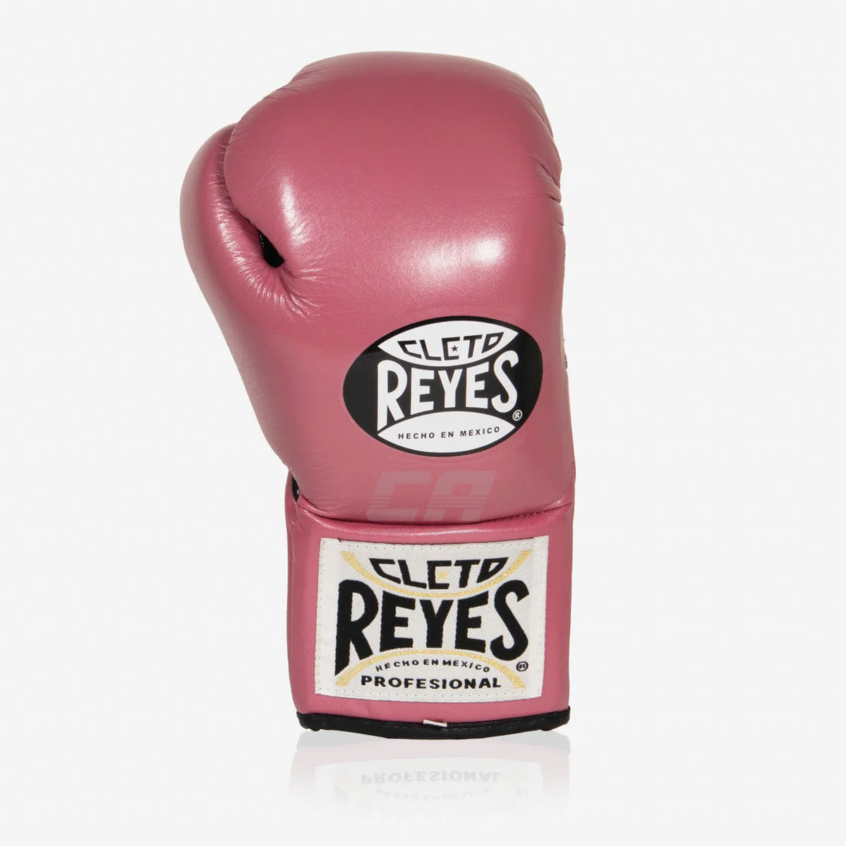 Gants de boxe Cleto Reyes Professionnel CB2 Rose-noir avec lacets  - Image 3