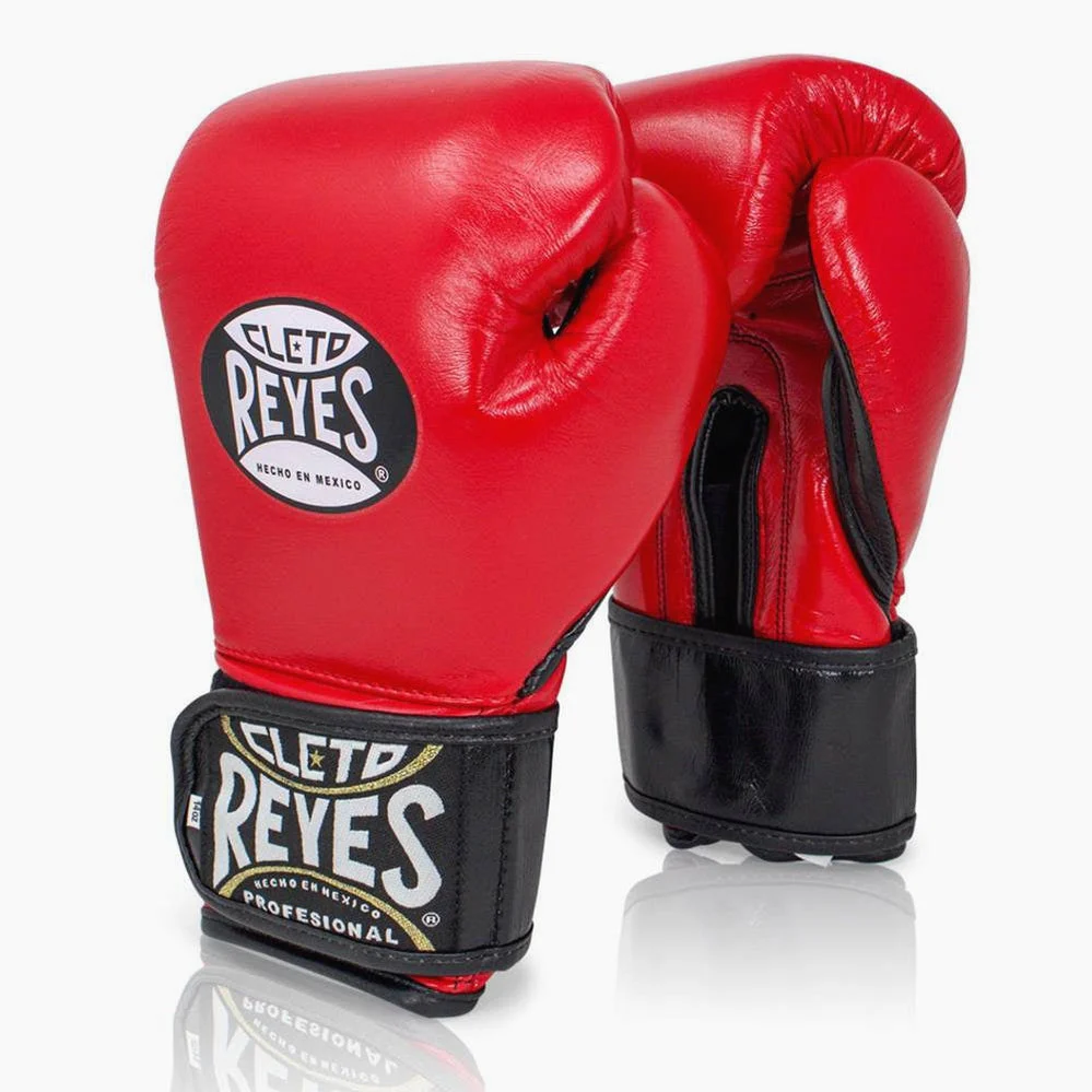 Gants de boxe Cleto Reyes Rembourrage supplémentaire CE8 Rouge-noir 