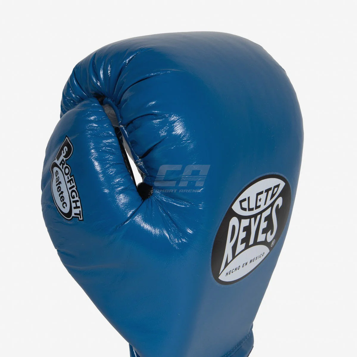 Gants de boxe Cleto Reyes Safetec CB4 Bleu-noir avec lacets  - Image 5