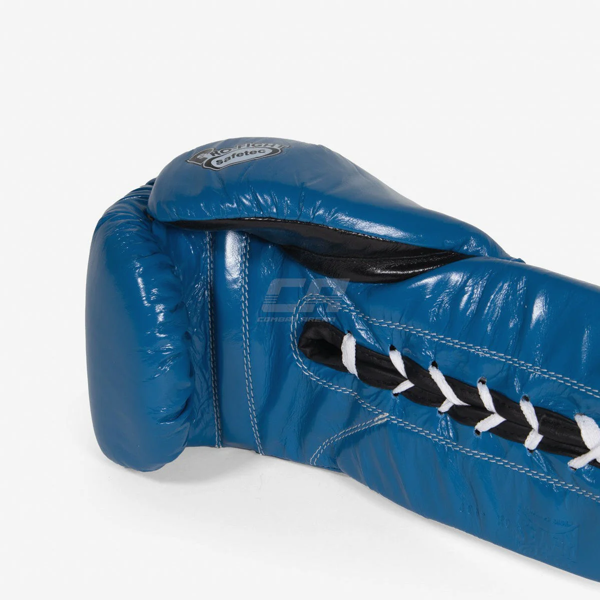 Gants de boxe Cleto Reyes Safetec CB4 Bleu-noir avec lacets  - Image 7