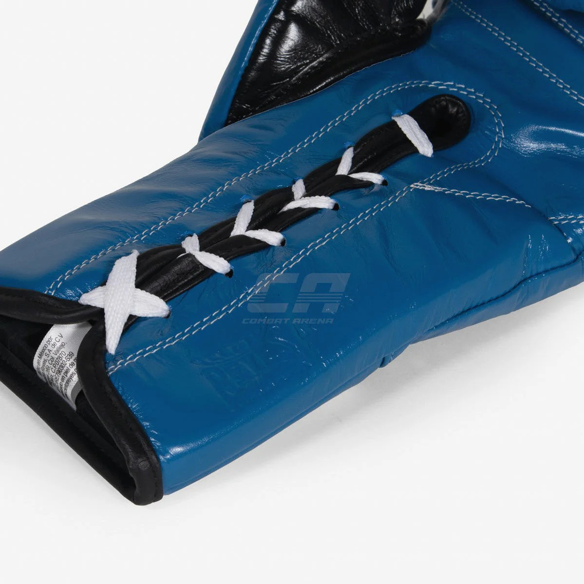 Gants de boxe Cleto Reyes Safetec CB4 Bleu-noir avec lacets  - Image 8