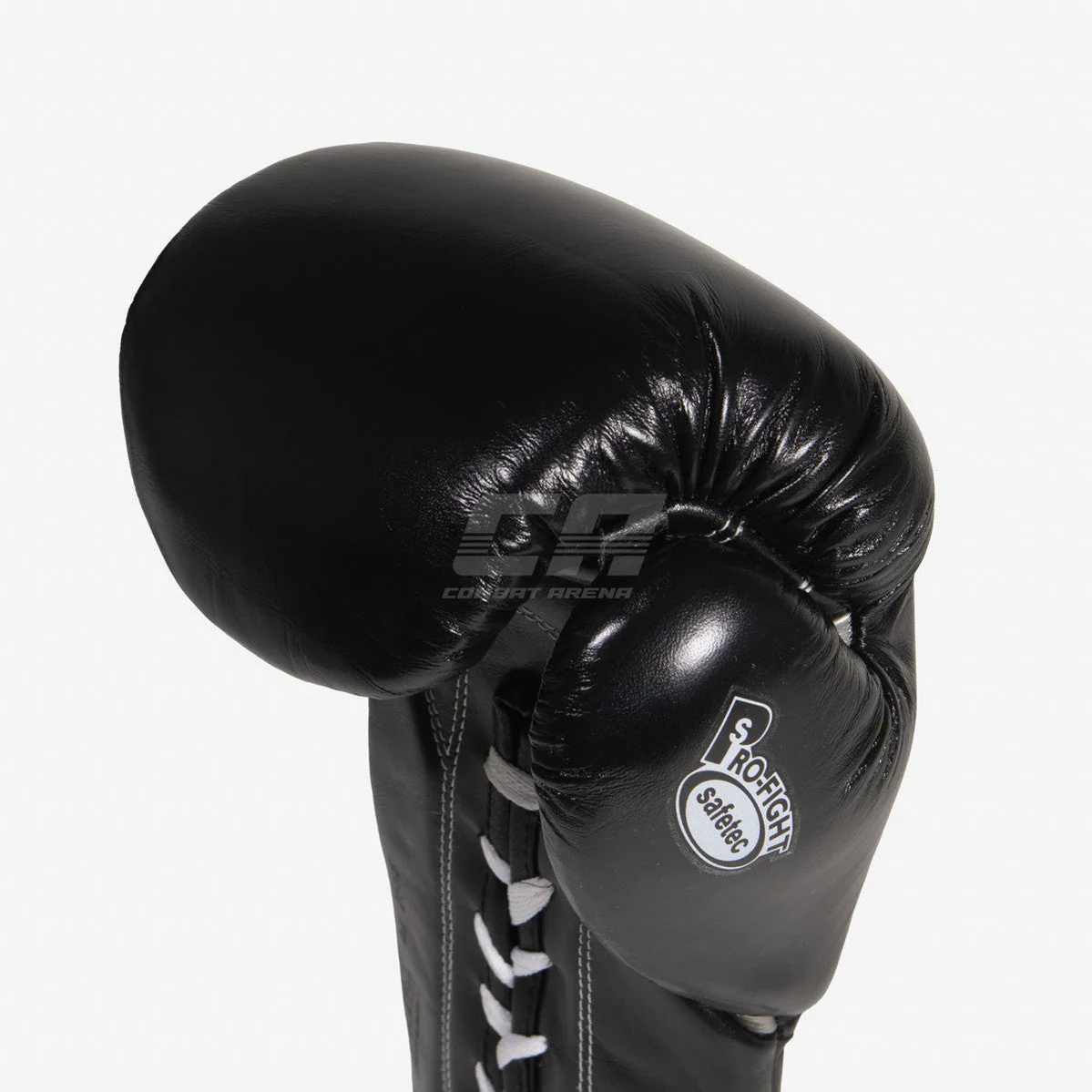 Gants de boxe Cleto Reyes Safetec CB4 Noir-argent avec lacets  - Image 9