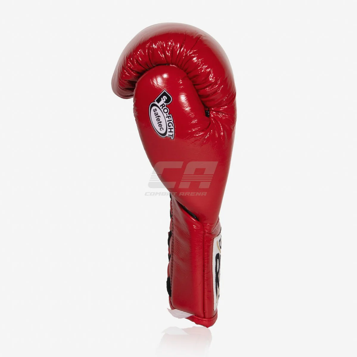 Gants de boxe Cleto Reyes Safetec CB4 Rouge-noir avec lacets  - Image 2