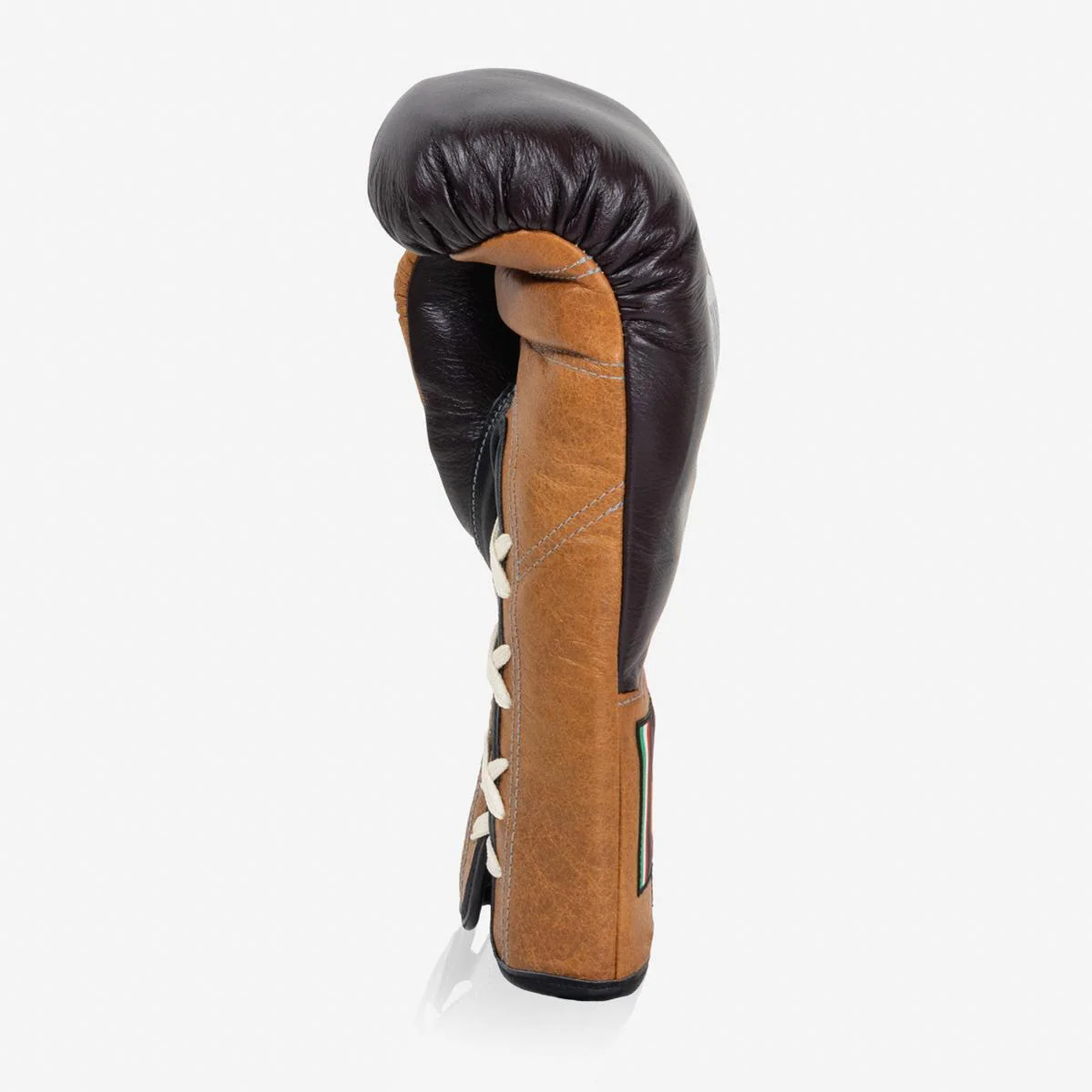 Gants de boxe Di Nardo avec Lacets 12 Oz Bourgogne-cognac-vintage  - Image 4