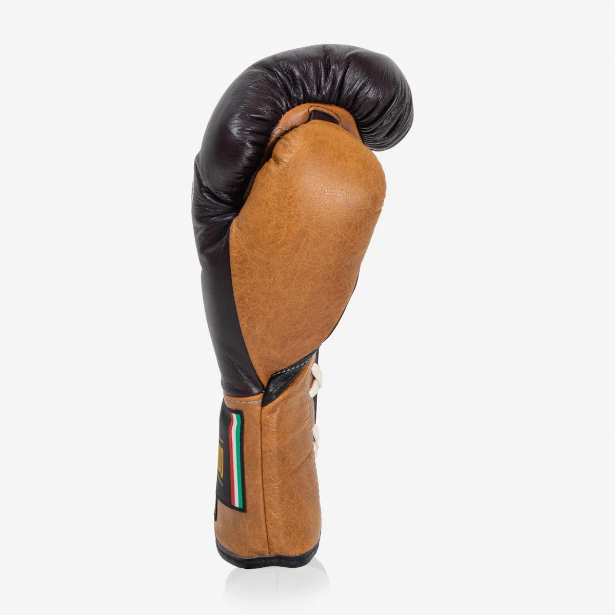Gants de boxe Di Nardo avec Lacets 12 Oz Bourgogne-cognac-vintage  - Image 6