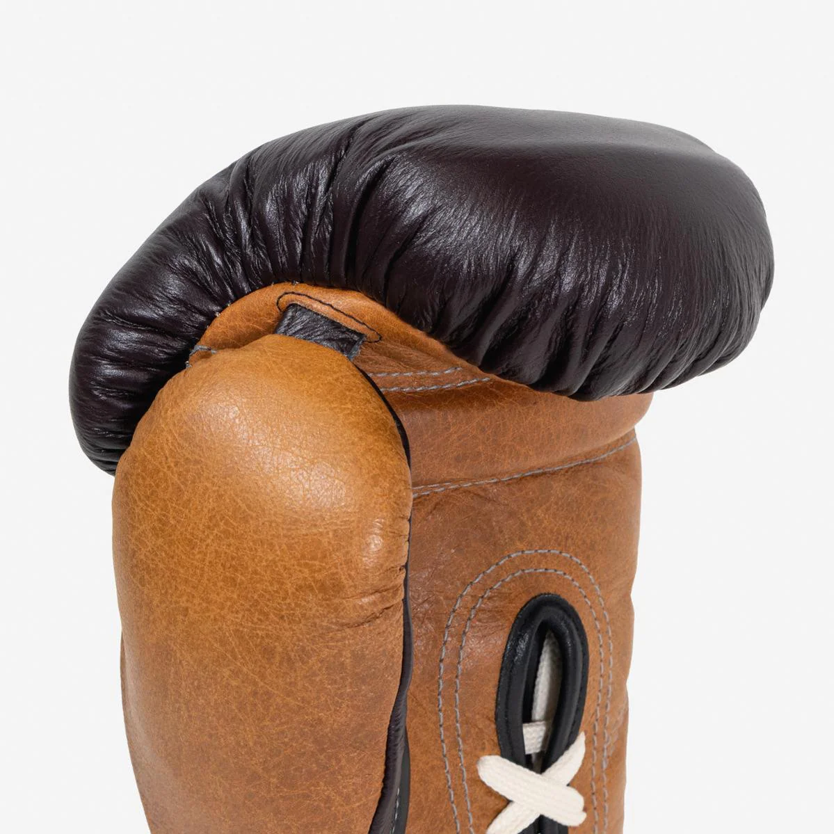 Gants de boxe Di Nardo avec Lacets 12 Oz Bourgogne-cognac-vintage  - Image 7