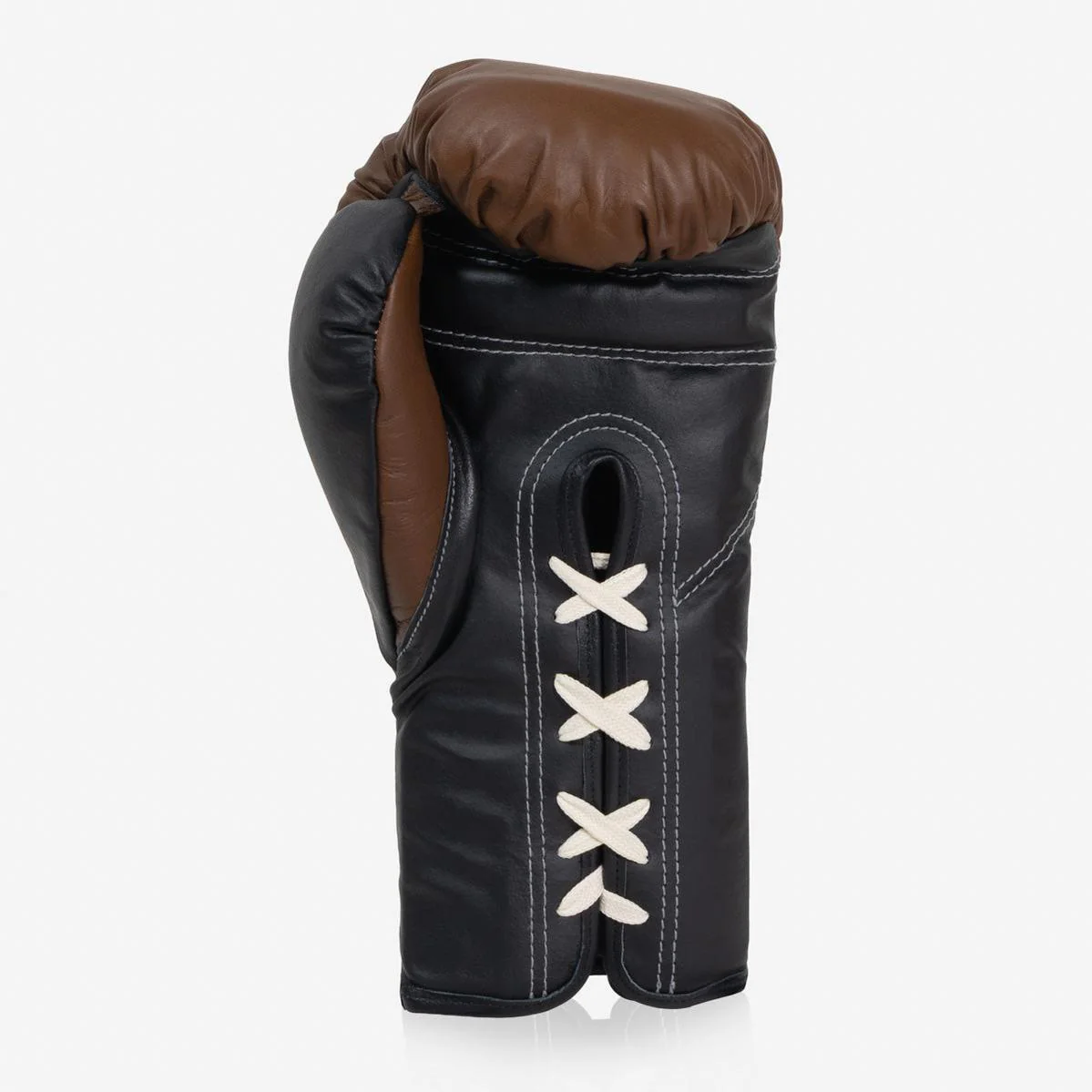 Gants de boxe Di Nardo avec Lacets 12 Oz Marron-noir  - Image 5