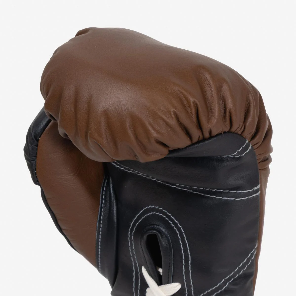 Gants de boxe Di Nardo avec Lacets 12 Oz Marron-noir  - Image 8