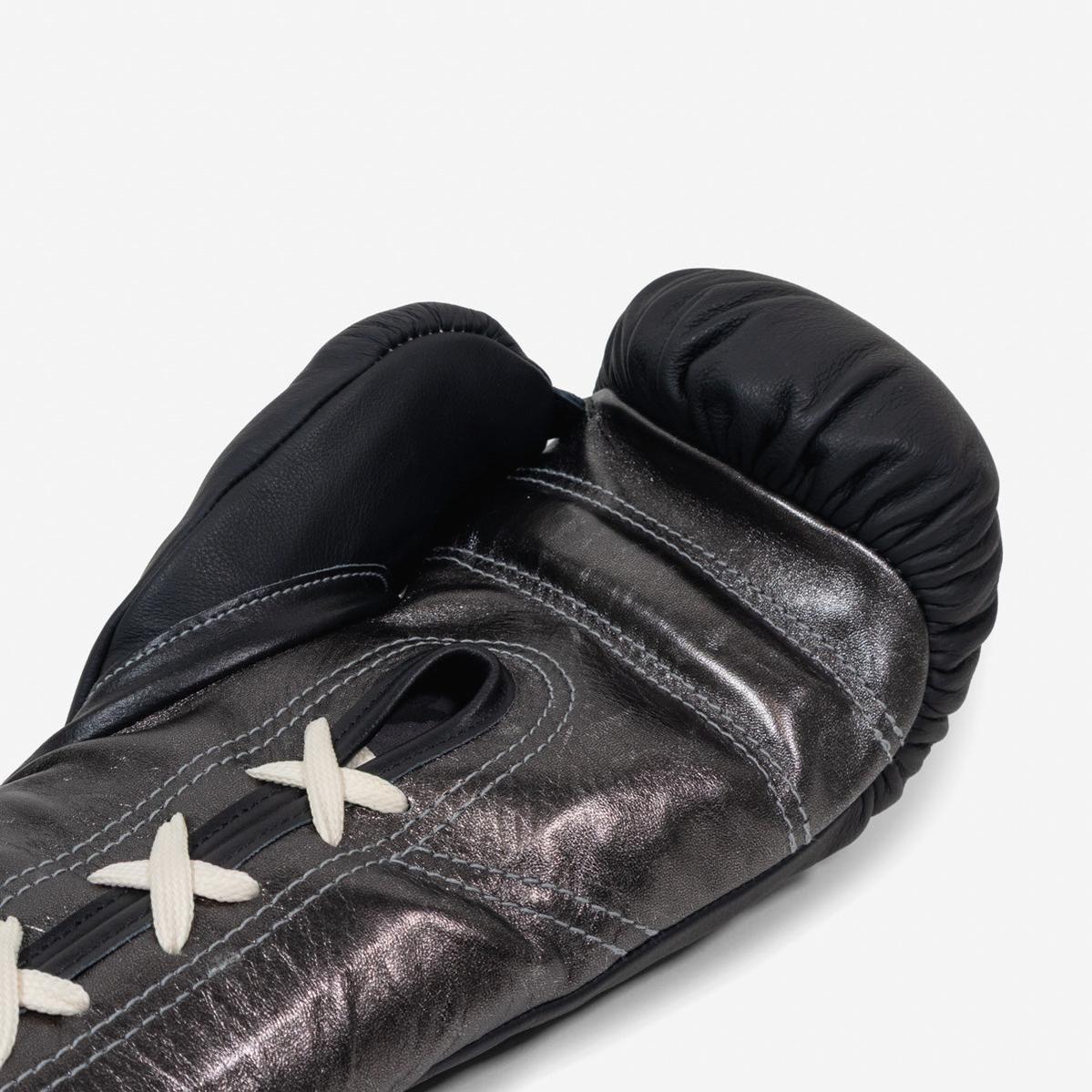 Gants de boxe Di Nardo avec Lacets 12 Oz Noir-argent foncé  - Image 9