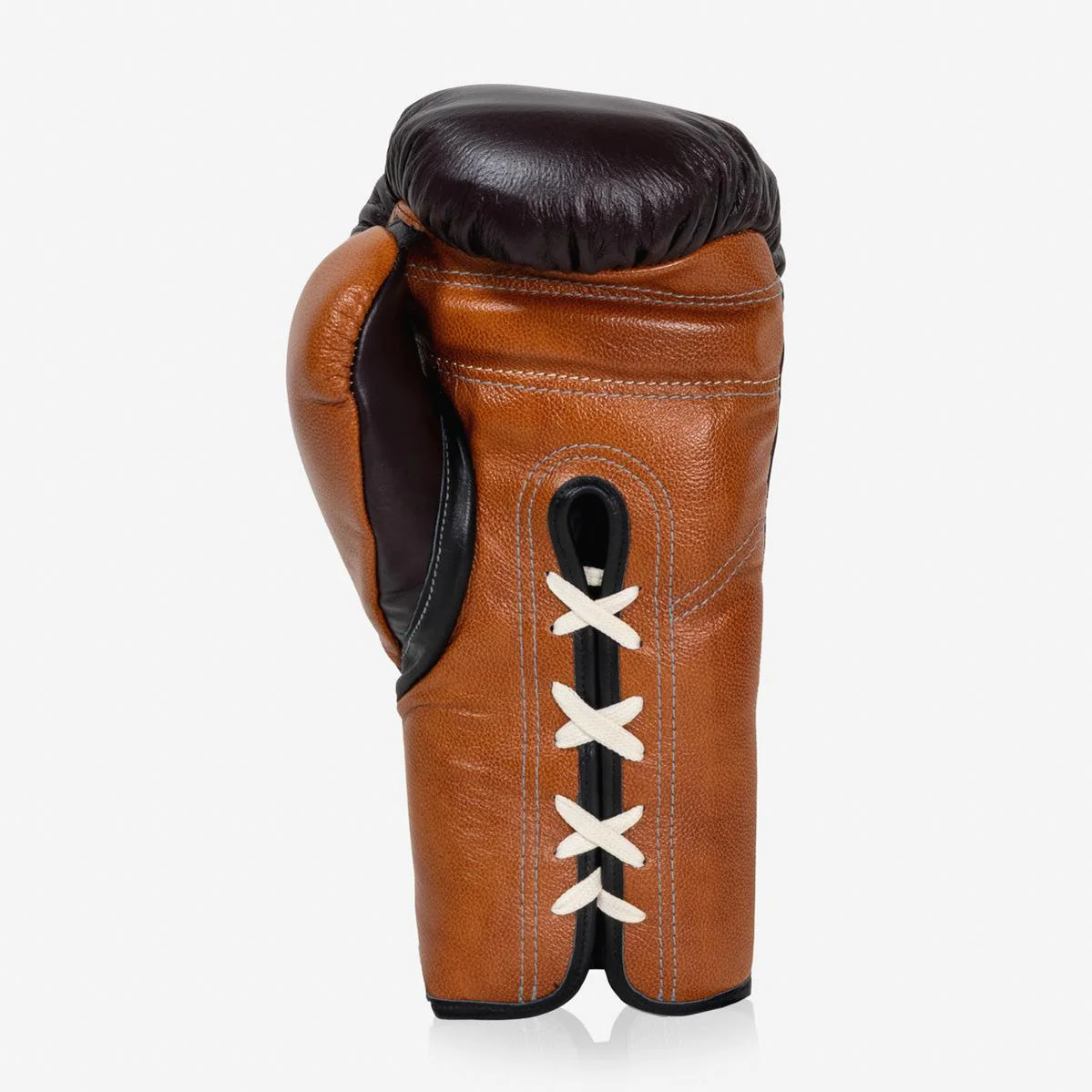 Gants de boxe Di Nardo avec Lacets 14 Oz Bourgogne-cognac  - Image 5