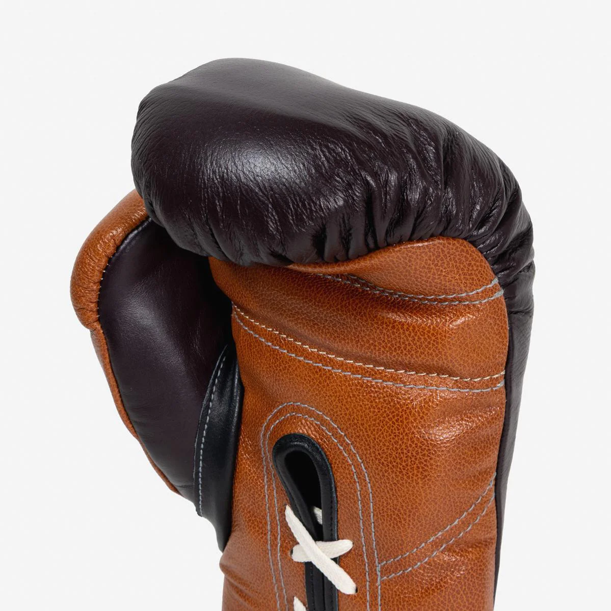 Gants de boxe Di Nardo avec Lacets 14 Oz Bourgogne-cognac  - Image 8
