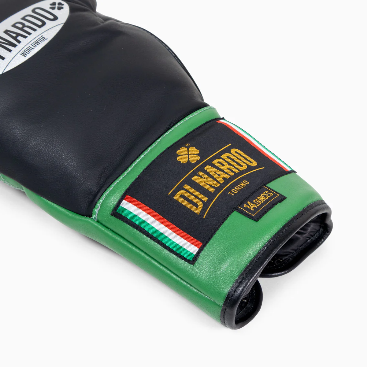 Gants de boxe Di Nardo avec Lacets 14 Oz Noir-vert  - Image 10
