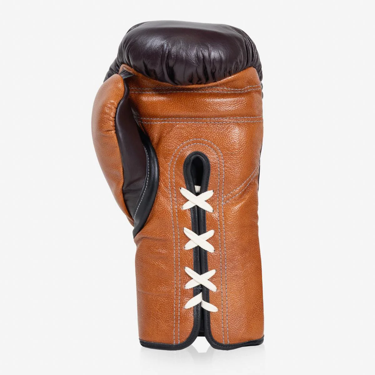 Gants de boxe Di Nardo avec Lacets 16 Oz Bourgogne-cognac  - Image 6