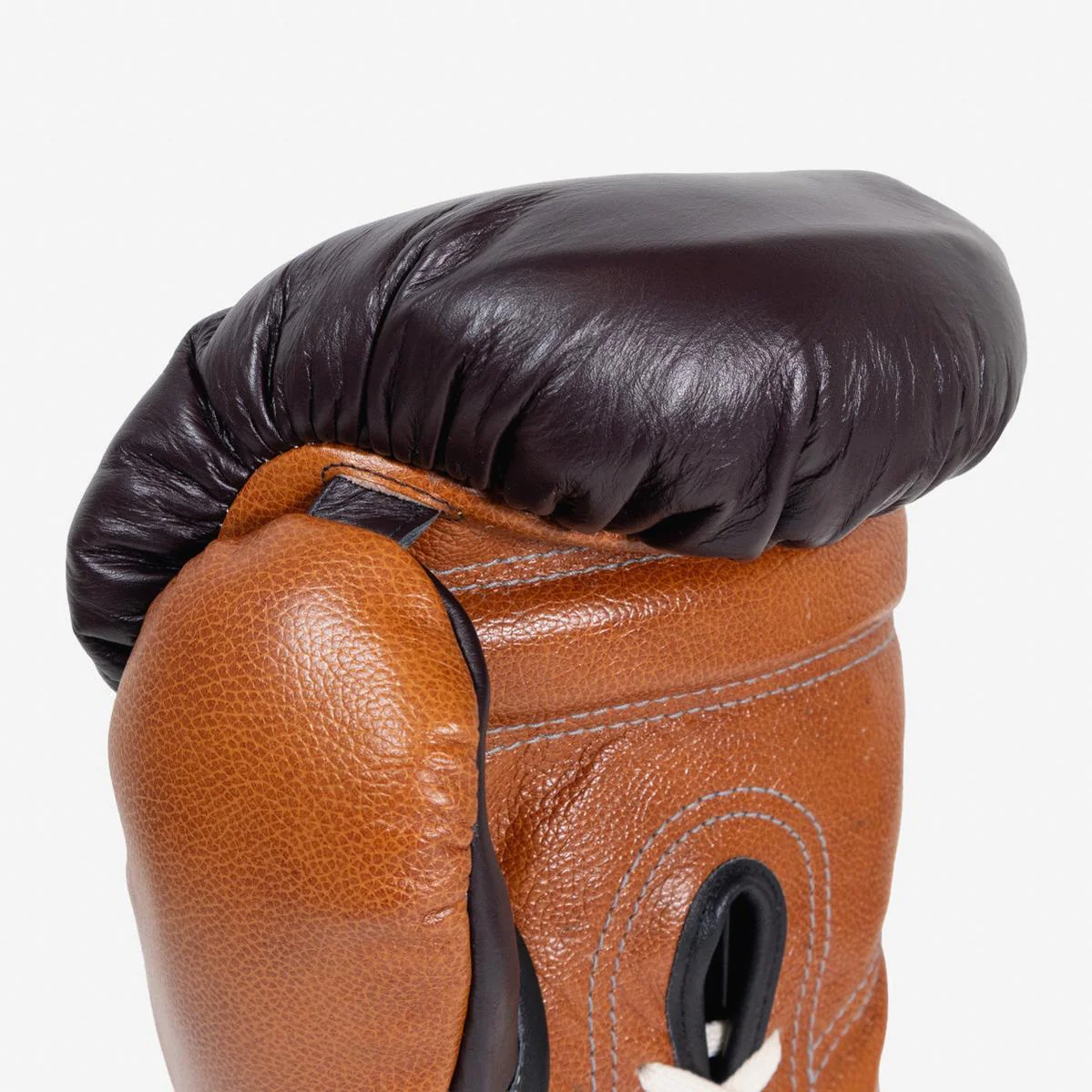 Gants de boxe Di Nardo avec Lacets 16 Oz Bourgogne-cognac  - Image 7