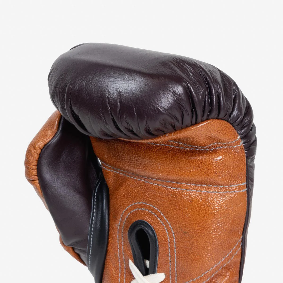 Gants de boxe Di Nardo avec Lacets 16 Oz Bourgogne-cognac  - Image 8