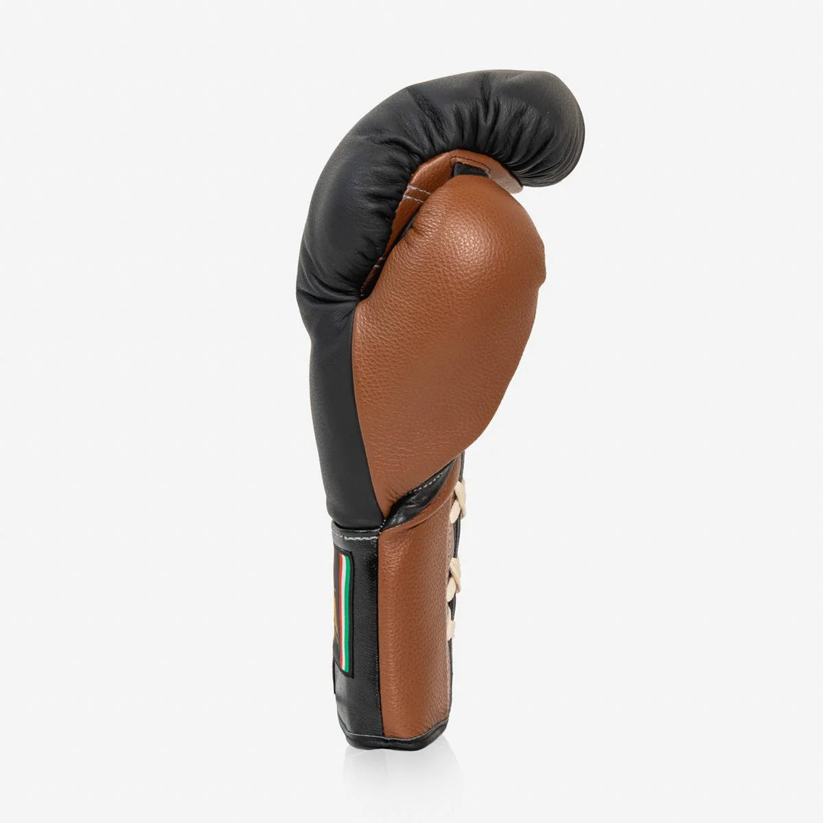 Gants de boxe Di Nardo avec Lacets 18 Oz Noir-marron  - Image 6