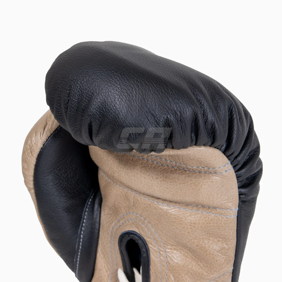 Gants de boxe Di Nardo avec lacets Noir-Beige 12 oz  - Image 6