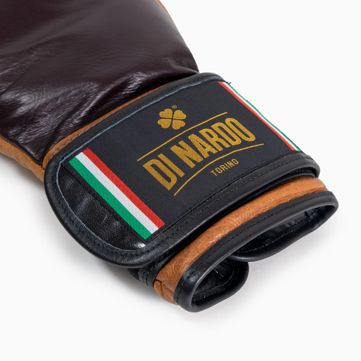 Gants de boxe Di Nardo avec Velcro 12 Oz Bourgogne-cognac-vintage  - Image 11