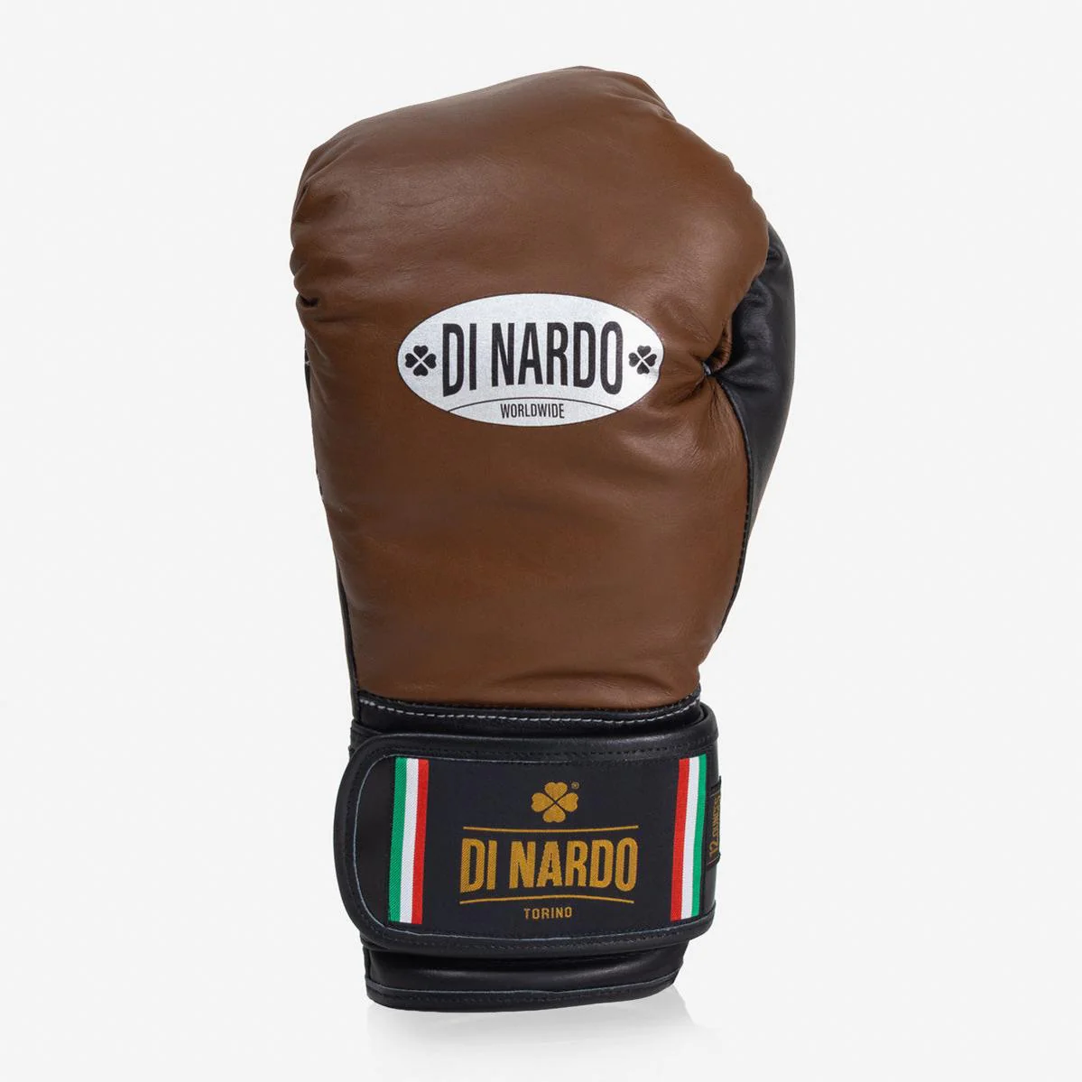 Gants de boxe Di Nardo avec Velcro 12 Oz Marron-noir  - Image 4