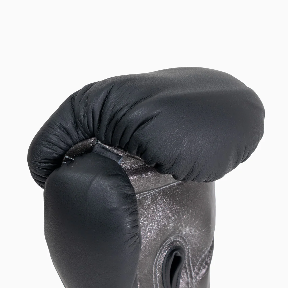 Gants de boxe Di Nardo avec Velcro 12 Oz Noir-argent foncé  - Image 7