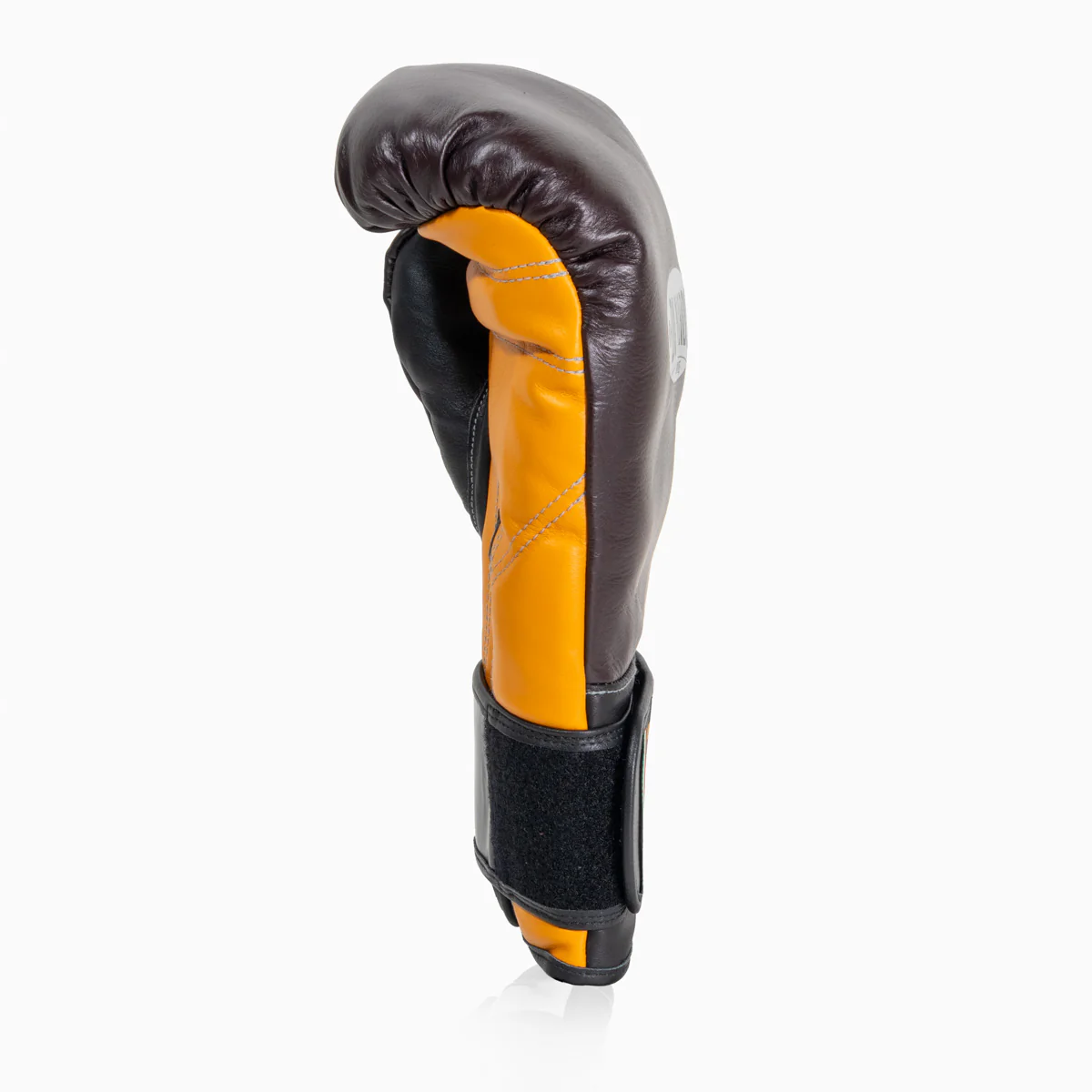 Gants de boxe Di Nardo avec Velcro 16 Oz Bourgogne-jaune  - Image 5