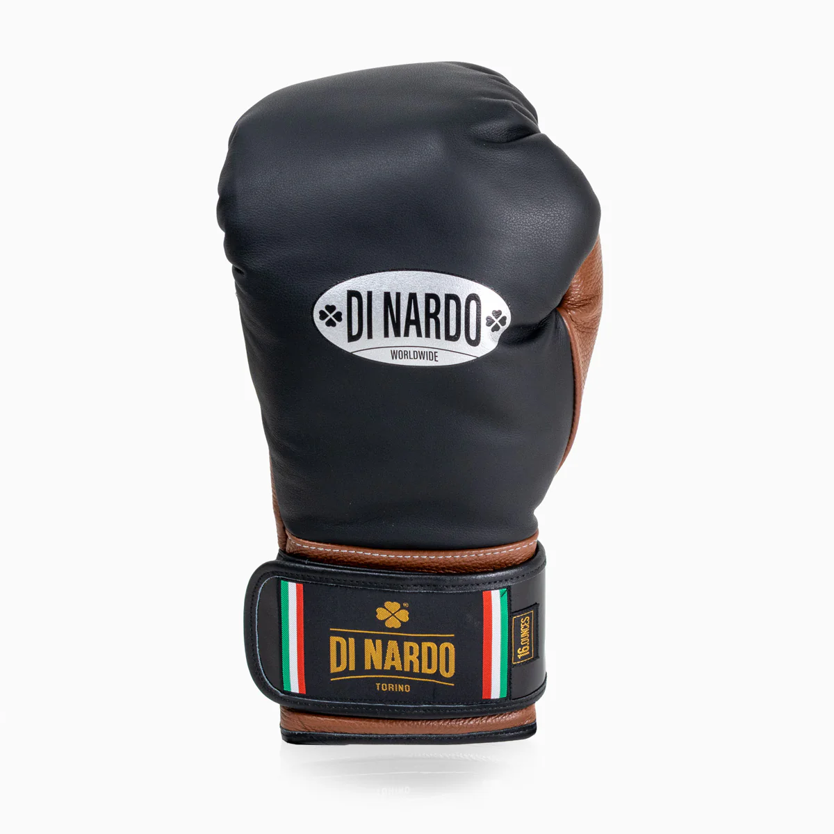 Gants de boxe Di Nardo avec Velcro 16 Oz Noir-marron  - Image 5